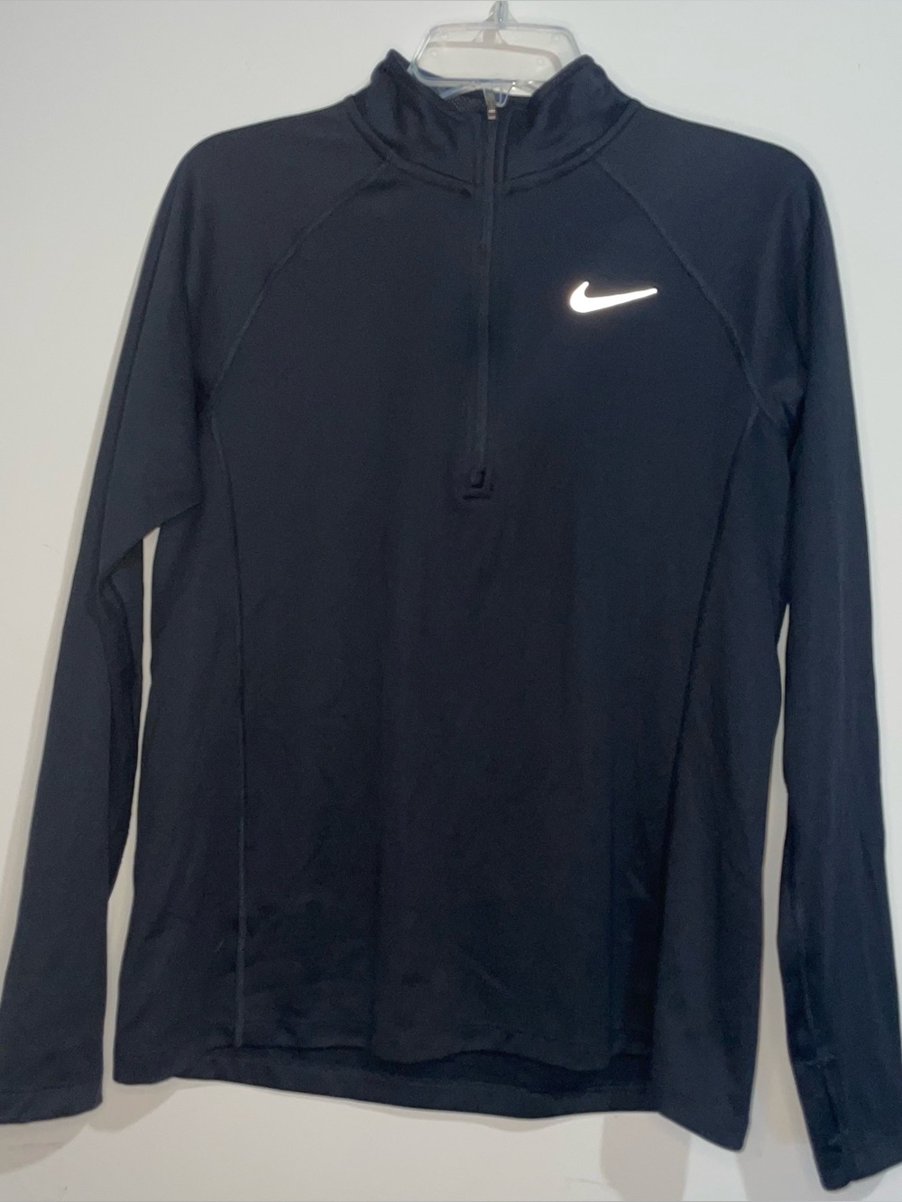 Nike Dri Got Black Running 1/4 Zip L Activewear Top